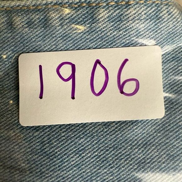 Flying Monkey Womens Size 32 Waist Denim Jeans Blue Distressed Raw Hem NWT - Picture 7 of 7